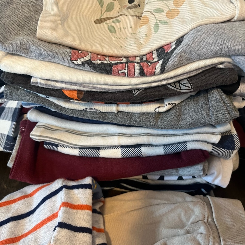 Bundle of baby boy clothes